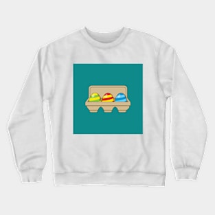 Pack of Colorful Cartoon Easter Eggs Crewneck Sweatshirt